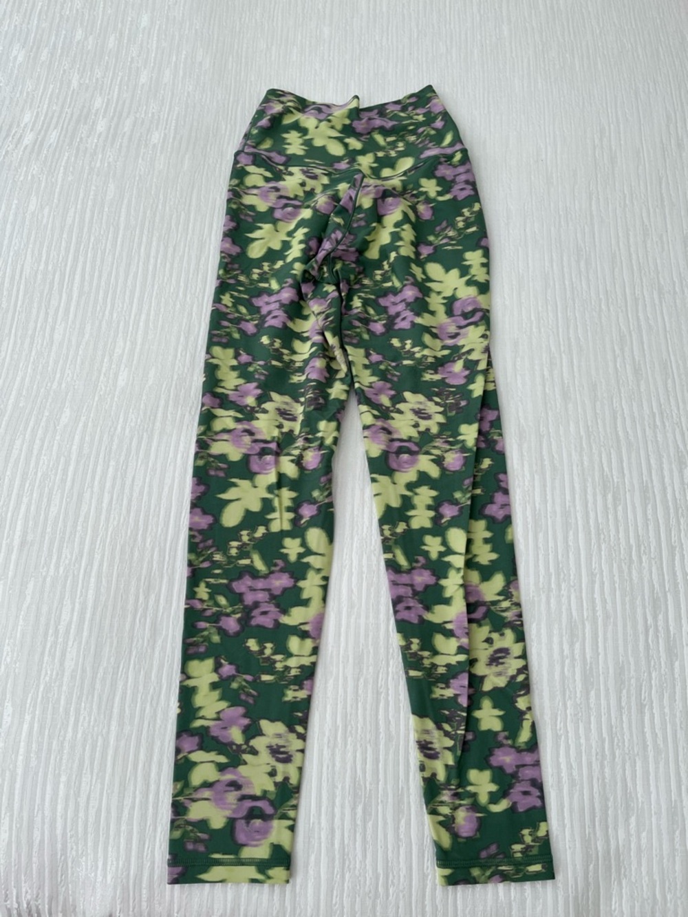 Aerie off line real me 7/8 Floral Leggings - Green & Purple